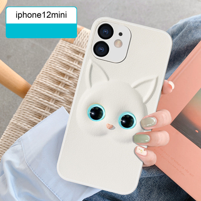 Compatible with Apple , Cartoon Cat All Inclusive Phone Case