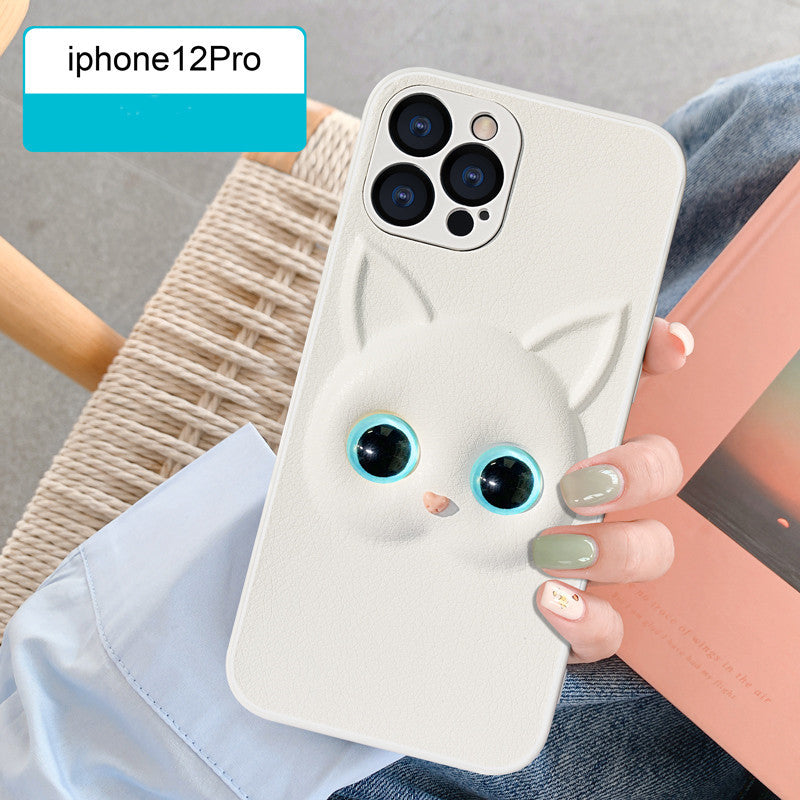 Compatible with Apple , Cartoon Cat All Inclusive Phone Case