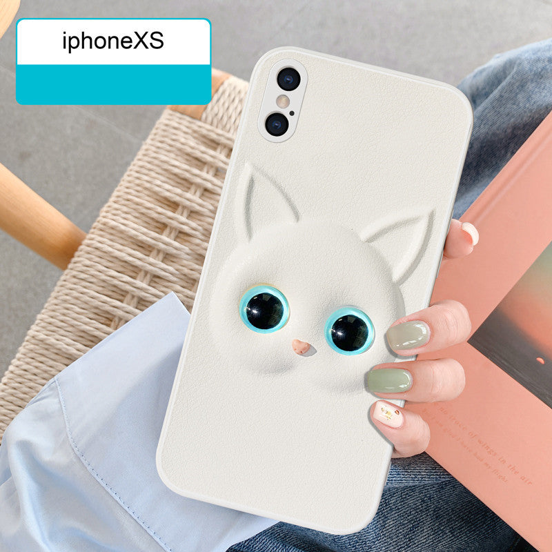 Compatible with Apple , Cartoon Cat All Inclusive Phone Case