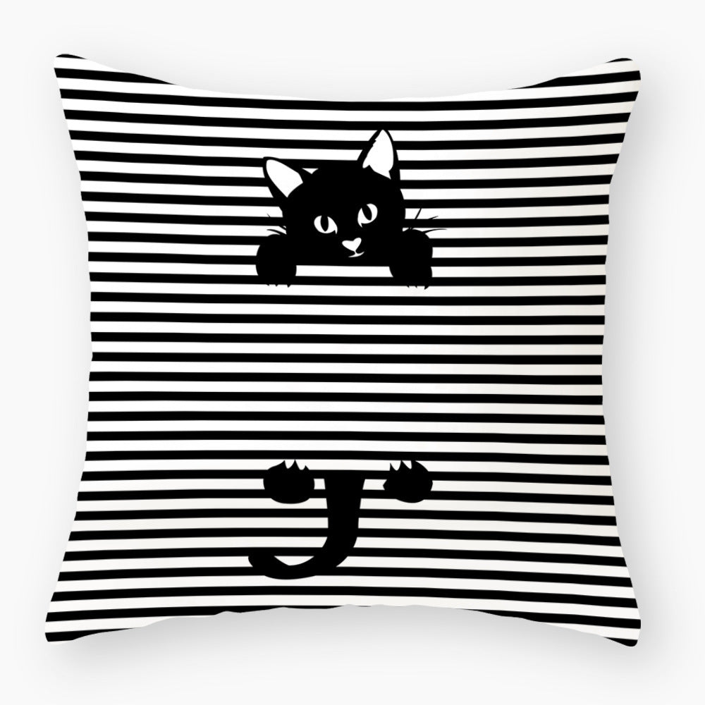 Fashionable Cute Cat Light Peach Skin Pillowcase