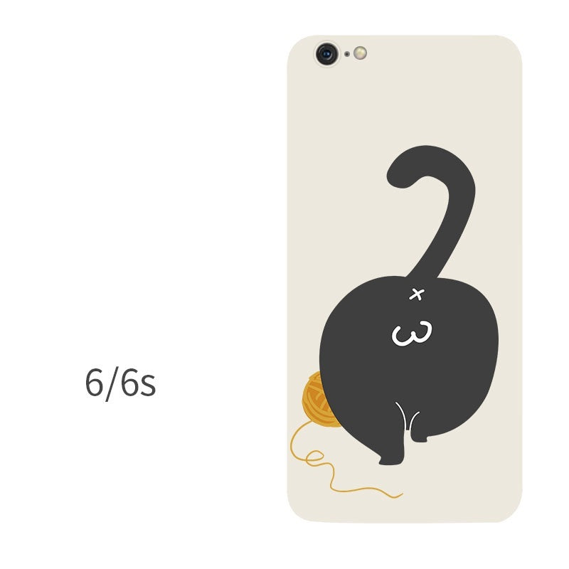 Compatible with Apple , Silicone All-Inclusive Butt Cat Phone Case