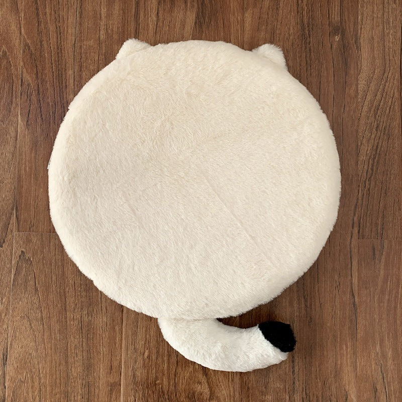 Cute Rabbit Fur Cat Cushion