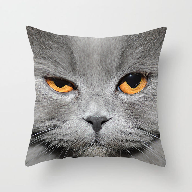 Pet Cat Peach Skin Pillowcase Waist Pillowcase