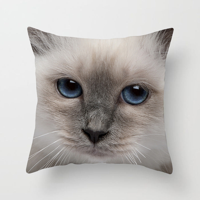 Pet Cat Peach Skin Pillowcase Waist Pillowcase