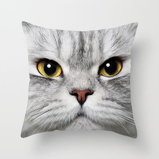 Pet Cat Peach Skin Pillowcase Waist Pillowcase