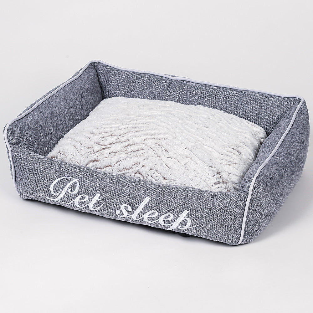 Warm cat litter kennel pet bed