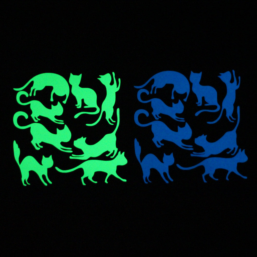 Glow Switch Sticker Game Cat Blue Glow Sticker