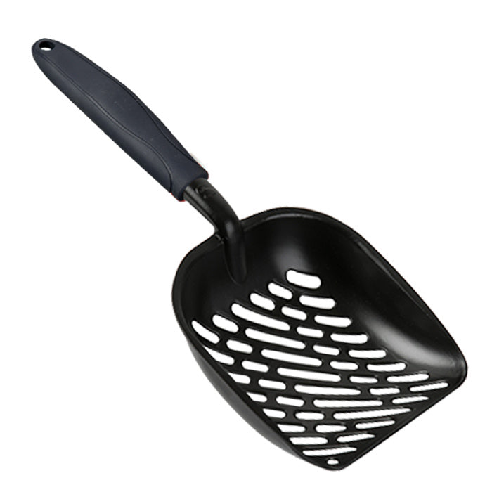 Extra Large Black Coated Aluminum Alloy Cat Litter Shovel Feces Artifact Swollen Potato Rot Cat Litter Toilet Cleaning Supplies