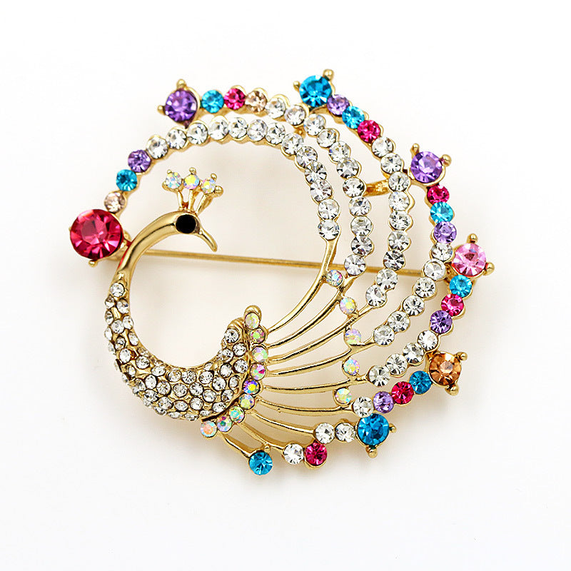 High-end Jewelry Wholesale Alloy Crystal Fashion Cat Eye Kitten Brooch