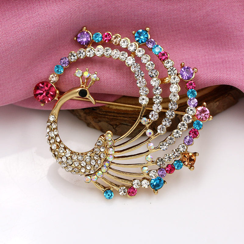 High-end Jewelry Wholesale Alloy Crystal Fashion Cat Eye Kitten Brooch