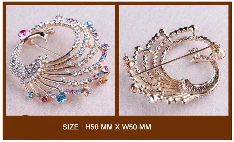 High-end Jewelry Wholesale Alloy Crystal Fashion Cat Eye Kitten Brooch