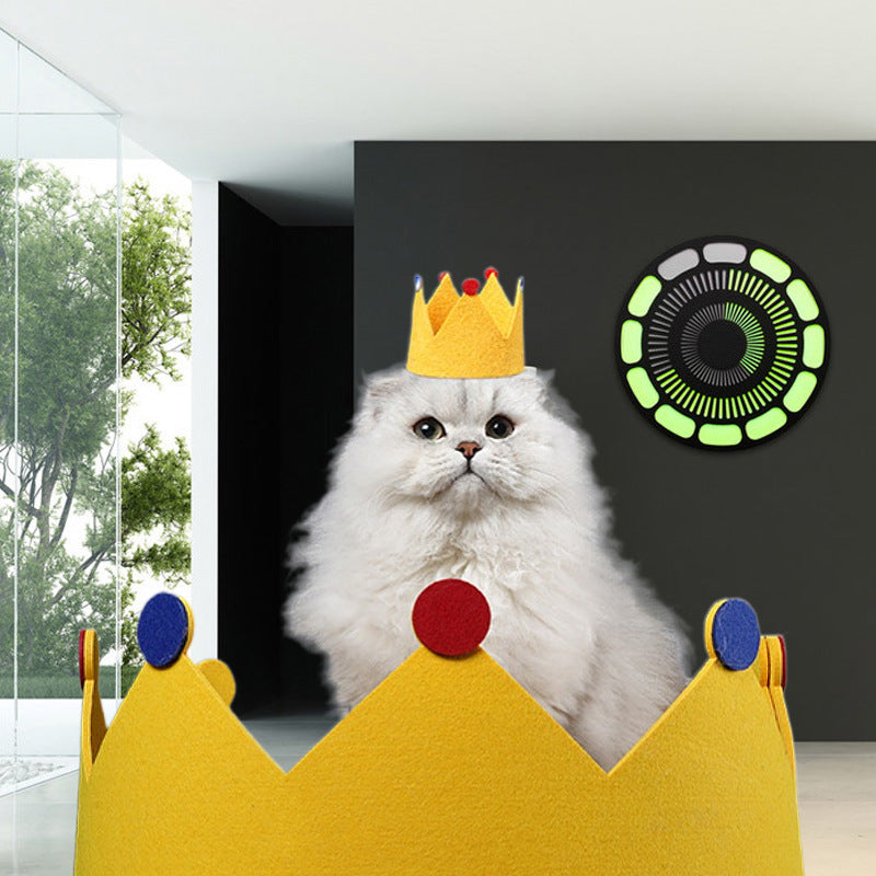 New Felt Corrugated Paper Crown Round Cat Litter