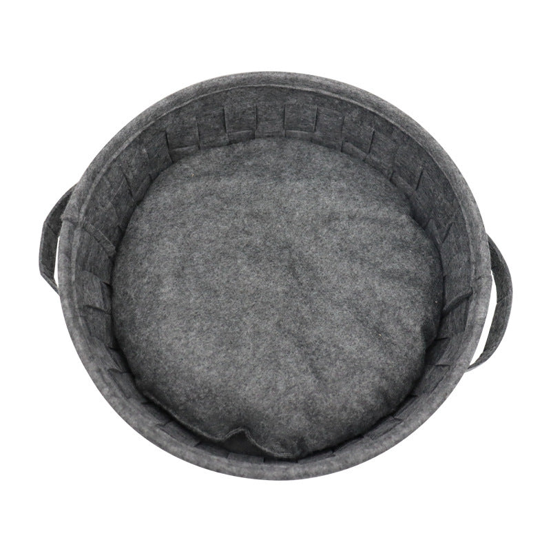 Removable And Washable Round Felt Cat Litter For All Seasons