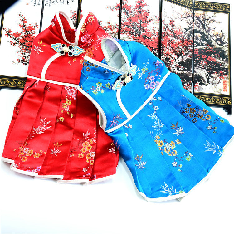 Pet Cat Clothes Cat Clothes Teddy Dog Clothes New Spring, Summer And Autumn Dress