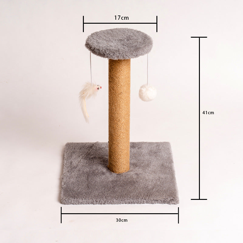 Cat Scratching Post Claw Grinder Vertical Non-Dandruff Wear-Resistant Cat Climbing Frame Nest Funny