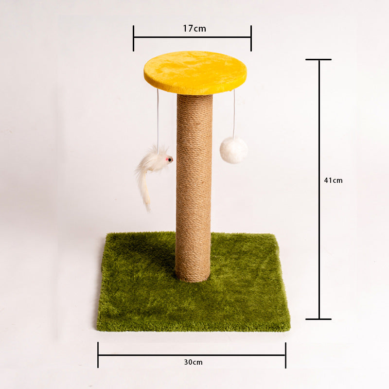 Cat Scratching Post Claw Grinder Vertical Non-Dandruff Wear-Resistant Cat Climbing Frame Nest Funny