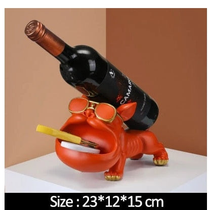 Small Cat And Dog Red Wine Rack Creativity