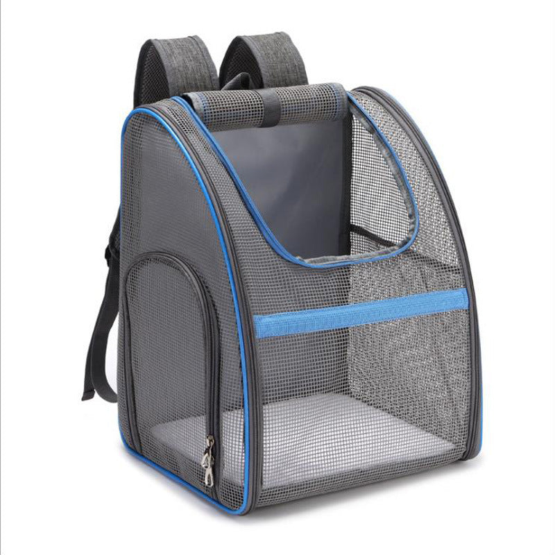 Pet Bag Full Mesh Breathable Backpack For Outing Travel Carrying Bag Cat And Dog Bag Foldable Backpack