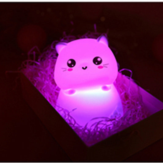 New Coffee Cat Silicone Pat Light