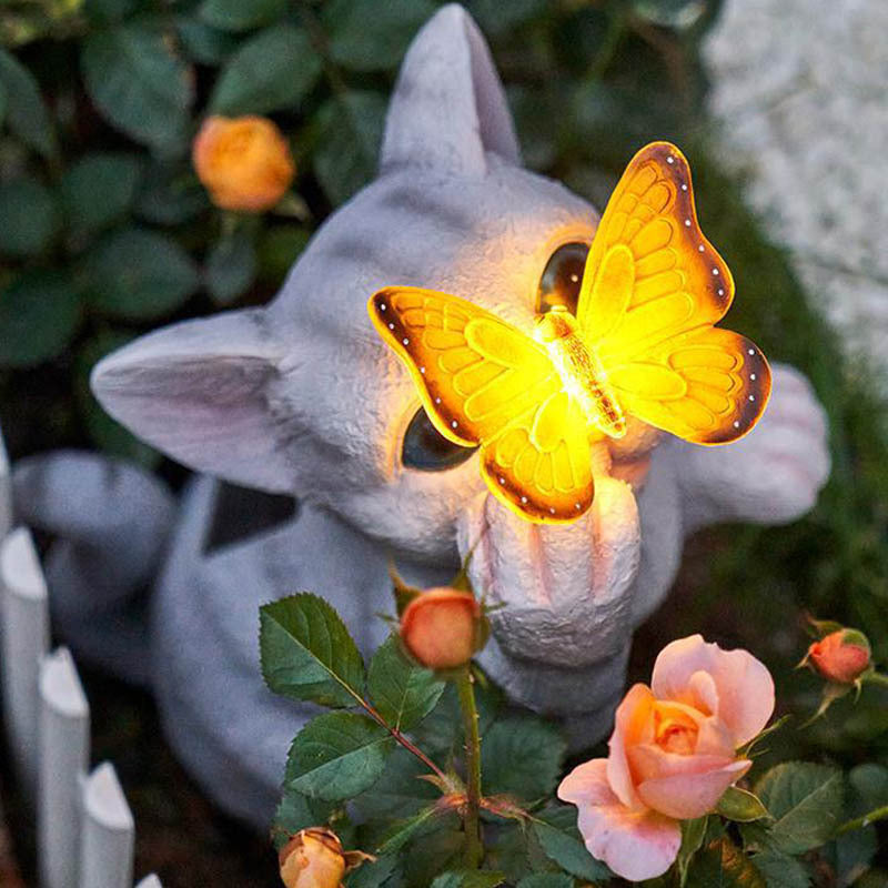 Creative Outdoor Courtyard Solar Cat Light