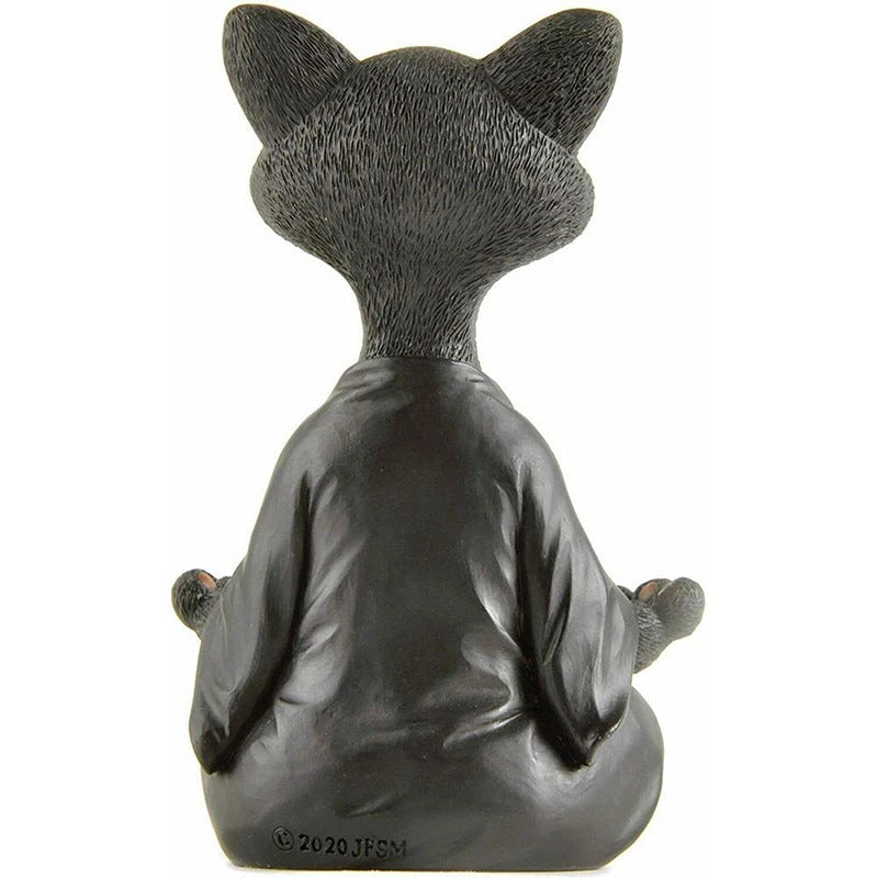 Cat Meditating Cat Crafts Meditation Cat Creative Home Garden Decoration Ornaments