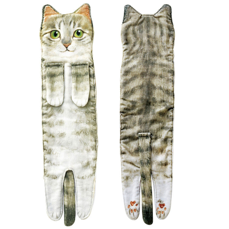 Quick-drying Cat Hand Towel, Cat Towel, Cute Absorbent Towel