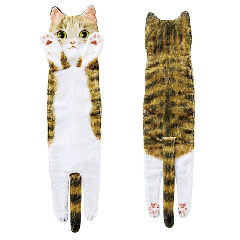 Quick-drying Cat Hand Towel, Cat Towel, Cute Absorbent Towel