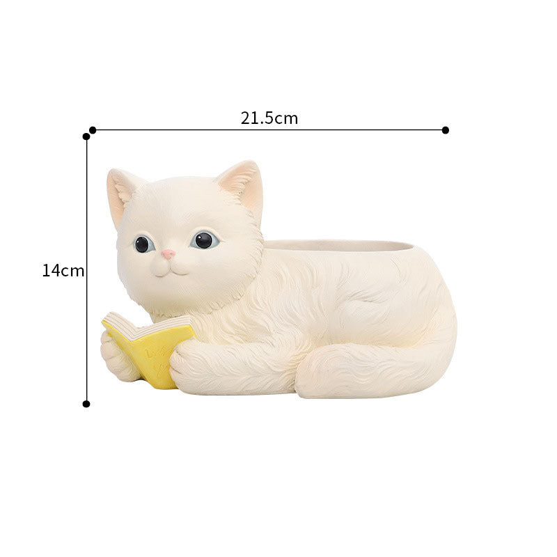 Creative Home Simulation Cat Potted Ornaments