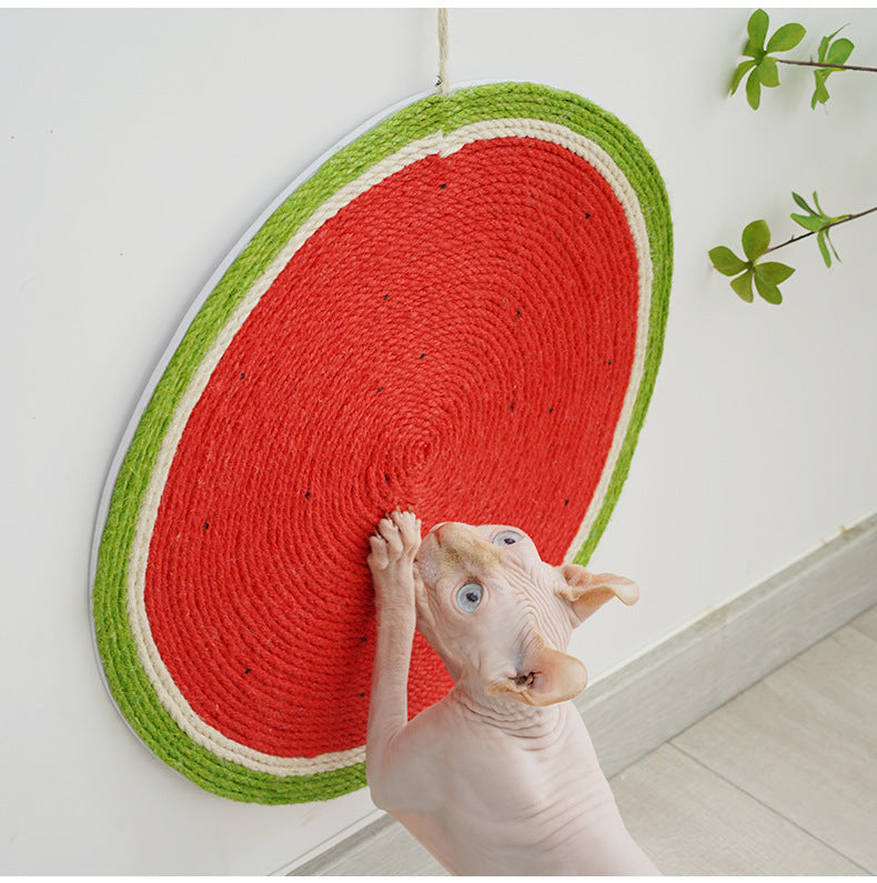 Creative Wall-Mounted Watermelon Cat Scratching Board Toy