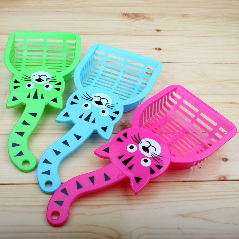 Lovely Plastic Litter Scoop Pet Cat Sand Waste Scooper Shovel Cleaning Tool