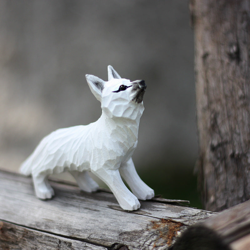 Creative Wooden Cat Trinkets Crafts Handmade Wood Carving