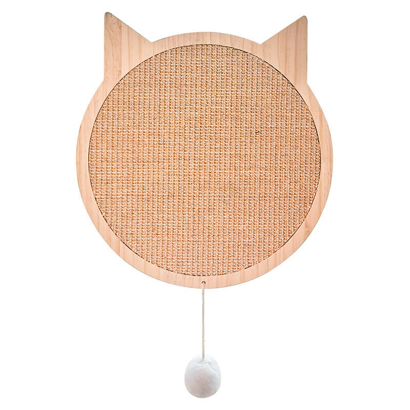 Solid wood sisal cat scratching board claw sharpener