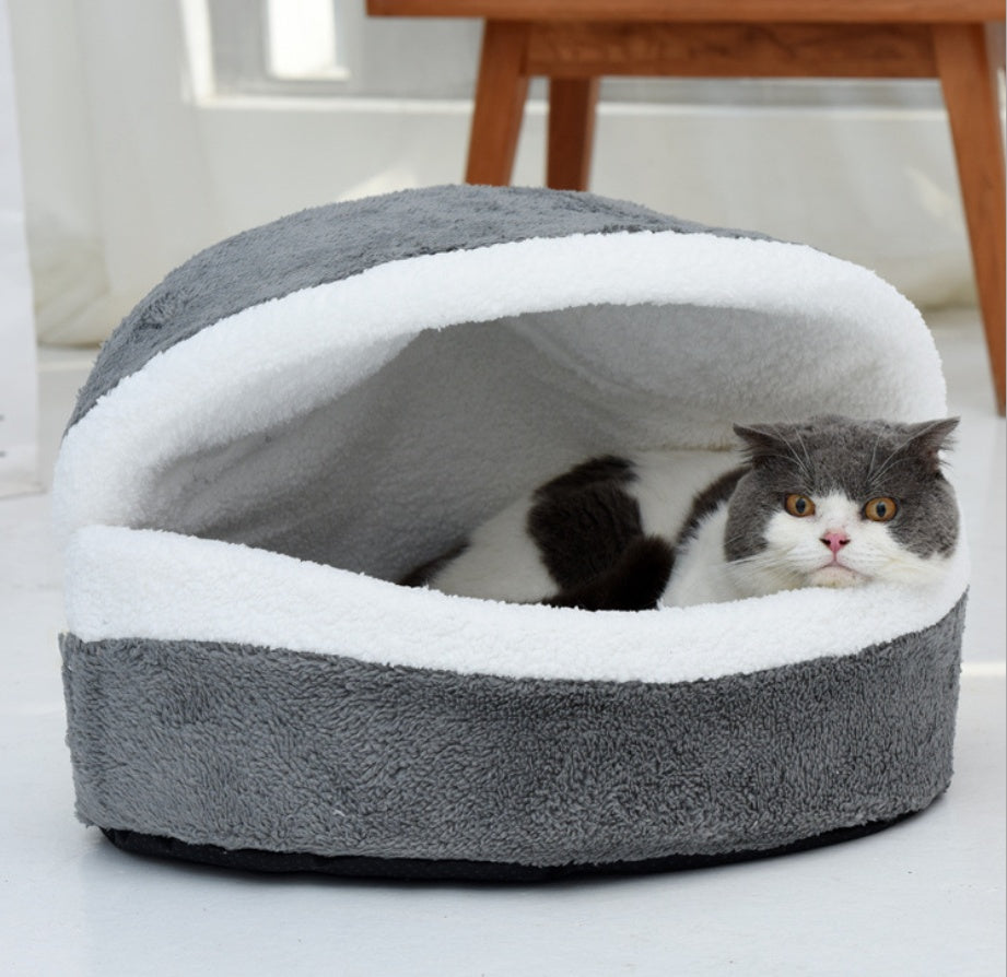 Removable cat litter dog kennel pet nest hamburger nest shell