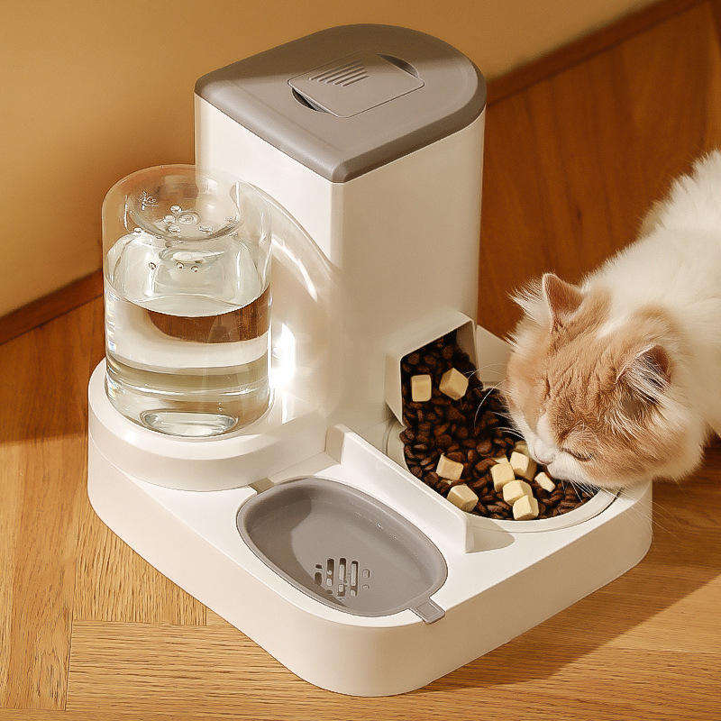 Automatic Cat Feeder Pet Bowls Dispenser Stainless Steel Bowls Cat Pet Feeder Automatic