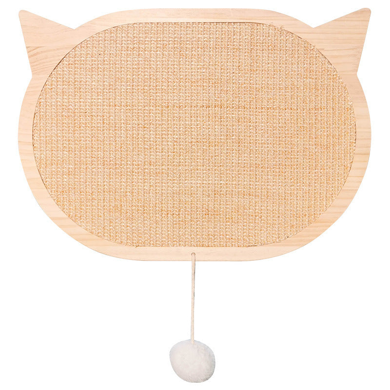 Solid wood sisal cat scratching board claw sharpener