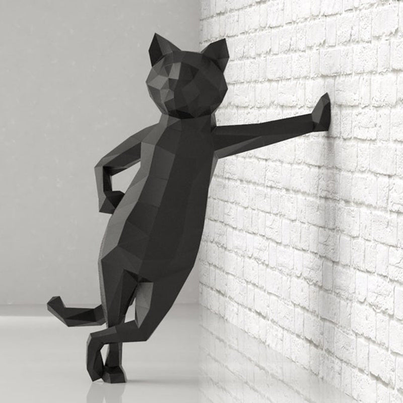 Wall Boom Cat Geometric Origami