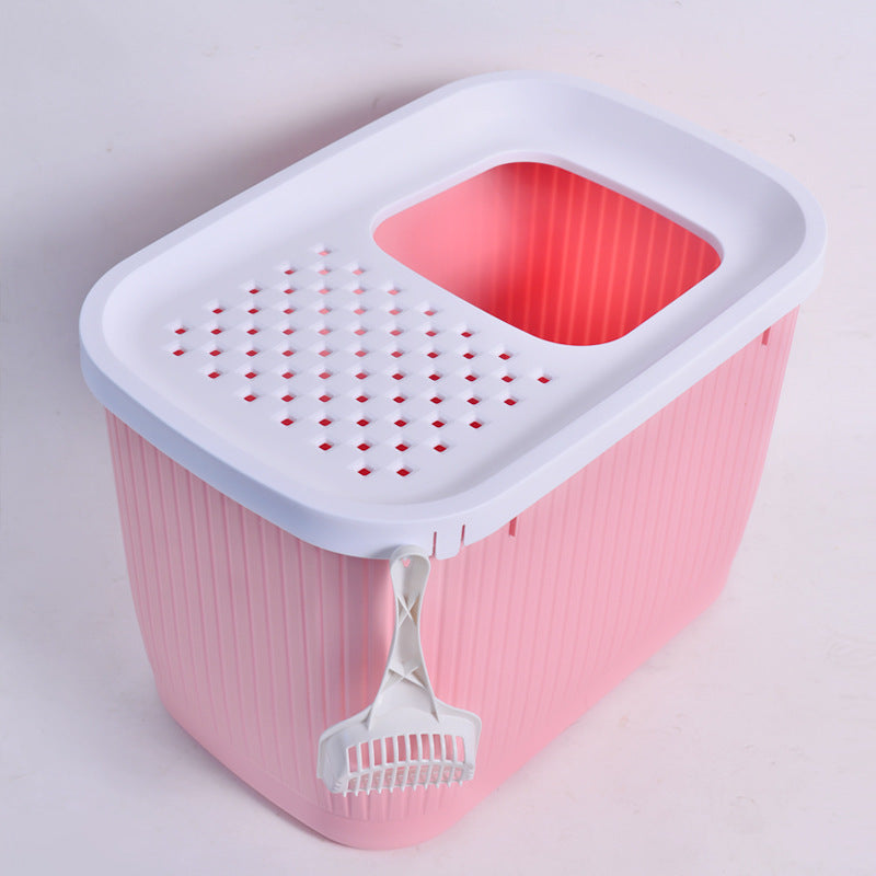 Pet Litter Box Fully Enclosed Top-in Oversized