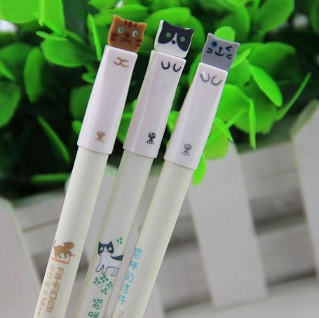 3pcs Kawaii Cat Pens