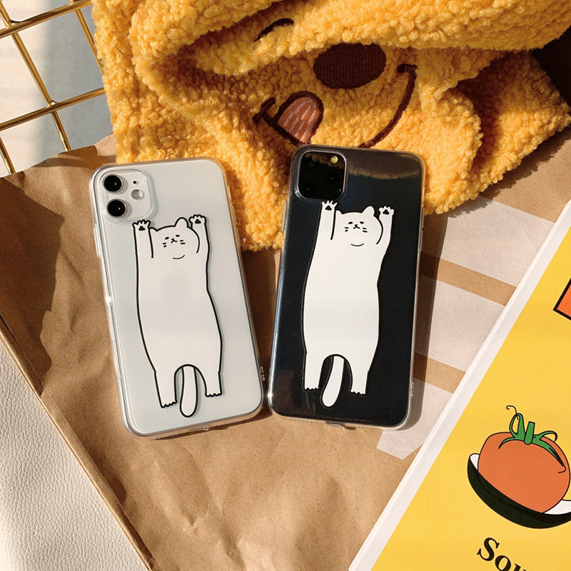 Cat transparent phone case