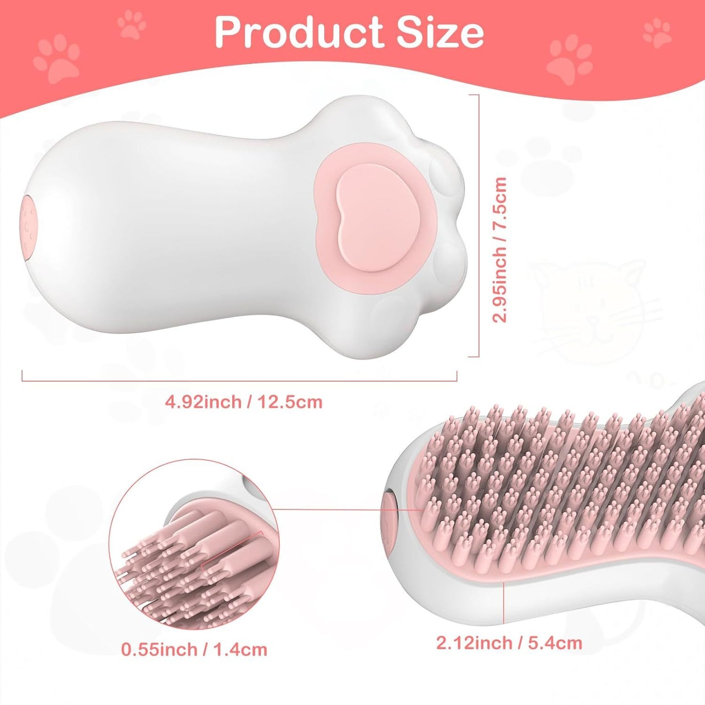 Dog Cat Bath Brush Comb Brush Puppy Pet Grooming Bath Massage Brush With Soap And Shampoo Dispenser Soft Silicone Bristle For Medium Short Haired Dogs Cats Shower