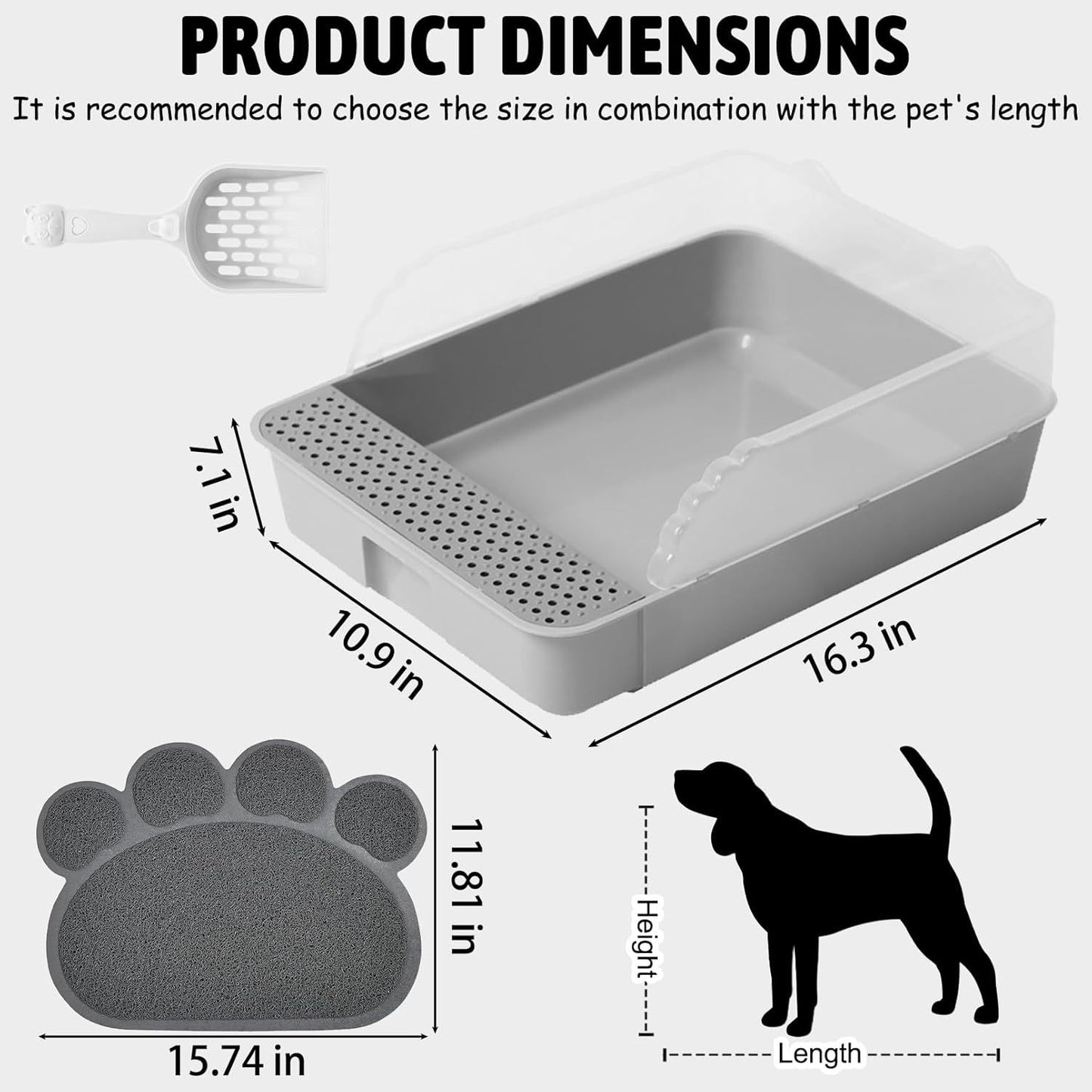 Sifting Cat Litter Box For Kittens Open Litter Box With High Sides Detachable Small Pet Toilet Travel Litter Pan For Kitty And Thiny Cats