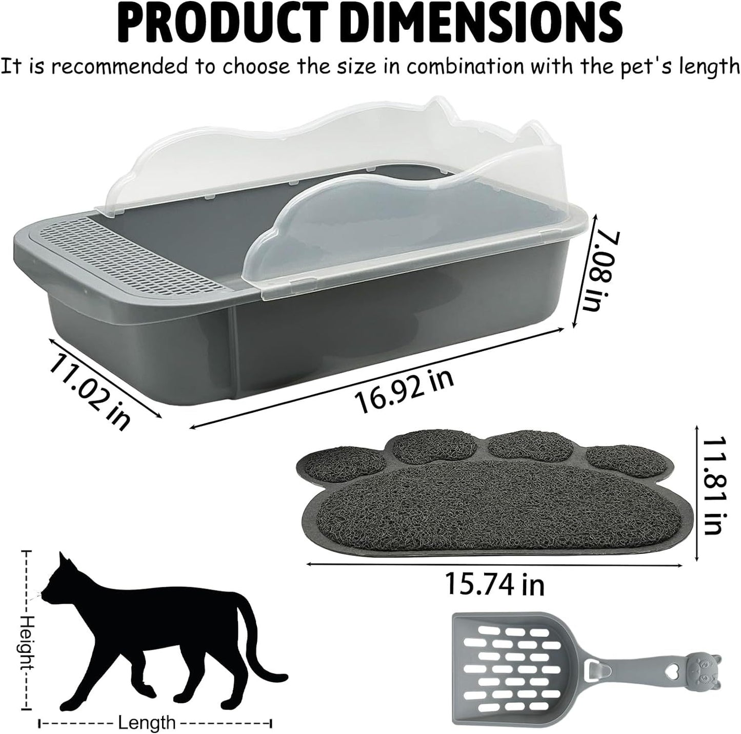 Sifting Cat Litter Box For Kittens Open Litter Box With High Sides Detachable Small Pet Toilet Travel Litter Pan For Kitty And Thiny Cats