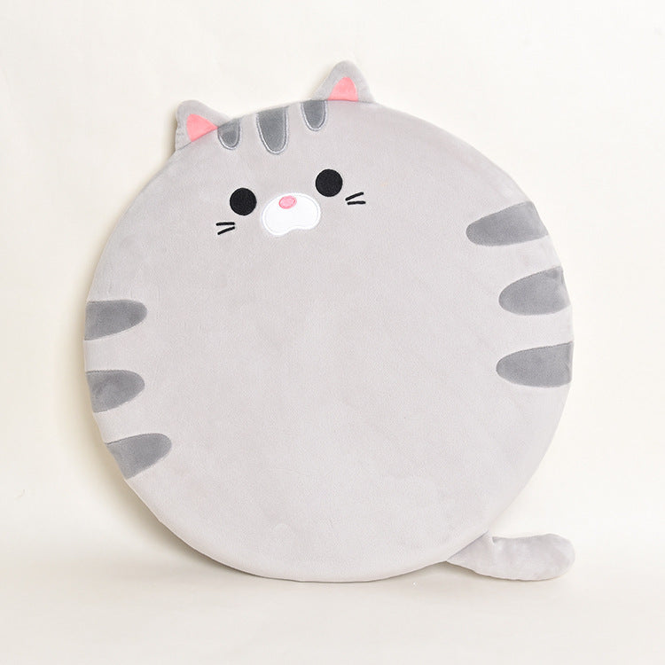 Cute Cat Cushion Office Home Round Memory Pad