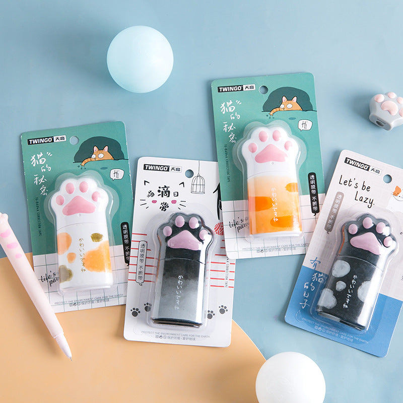 Cartoon cat claw correction tape