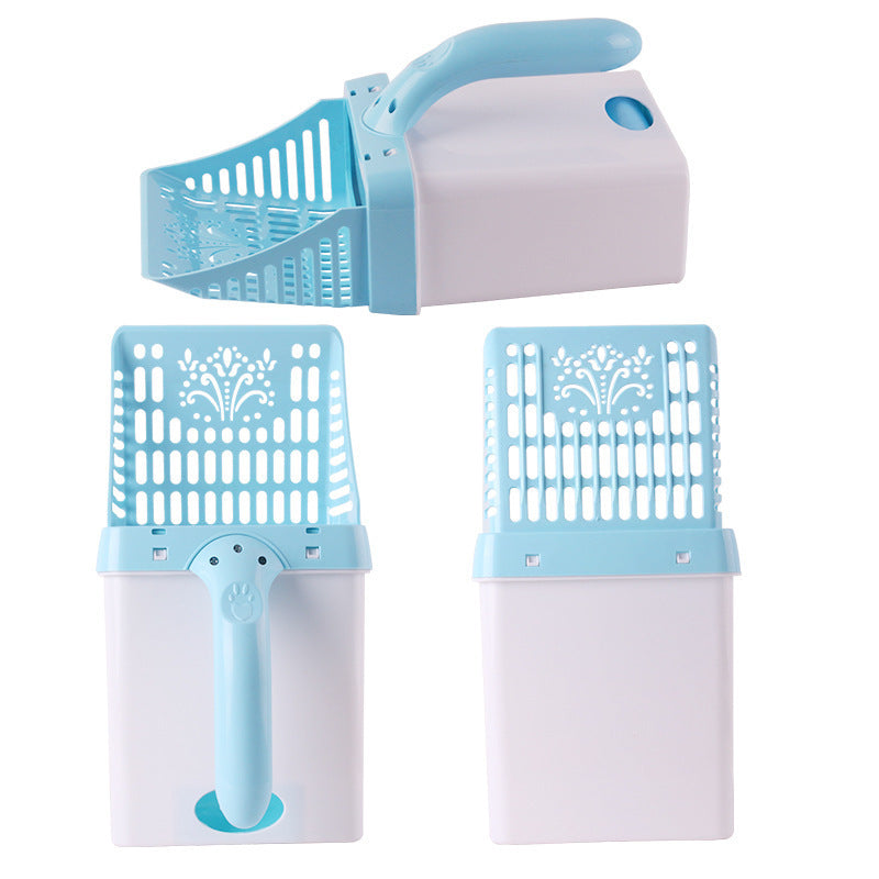 Pet cat litter cleaning shovel set