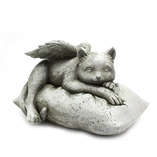 Angel cat ornaments resin pet tombstone commemorative stone garden animal statue