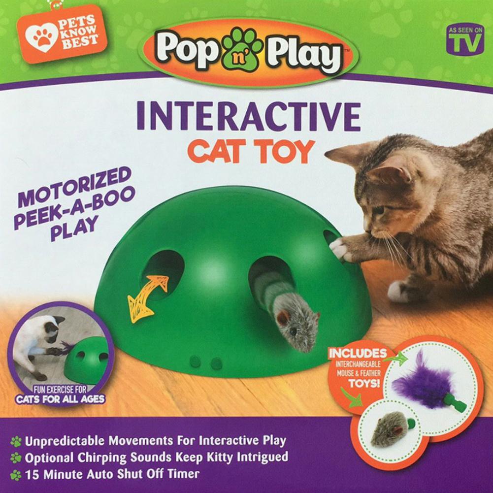 New Cat Toy Pop Play Pet Toy Ball POP N PLAY Cat Scratching Device Funny Traning Cat Toys For Cat Sharpen Claw Pet Supplies