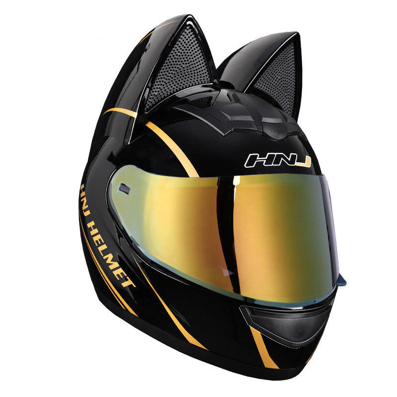 Electric Motorcycle Cat Ear Helmet