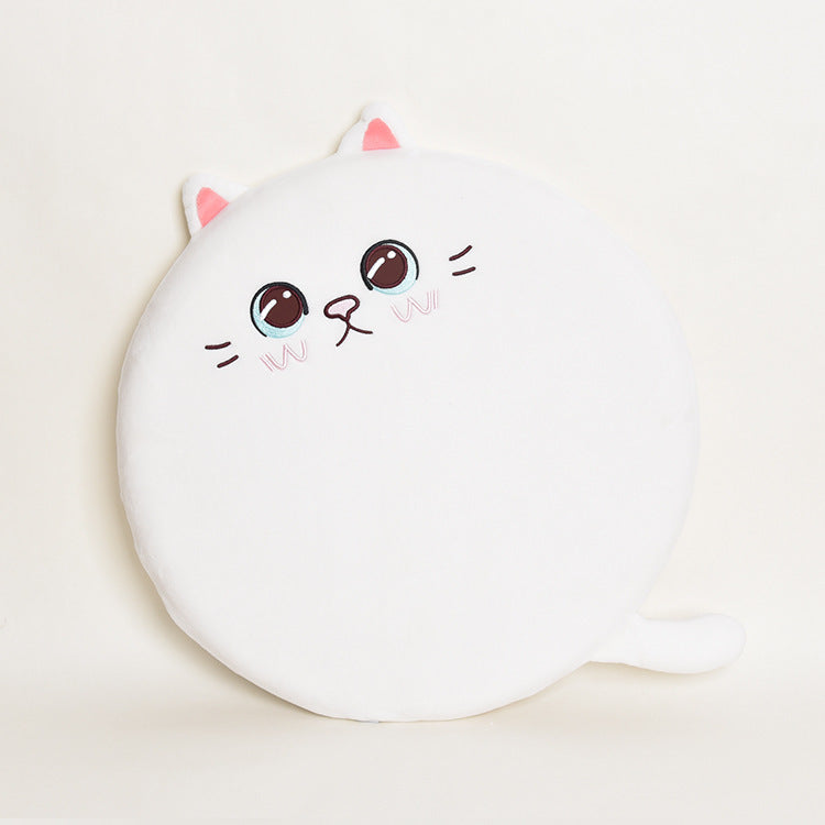 Cute Cat Cushion Office Home Round Memory Pad