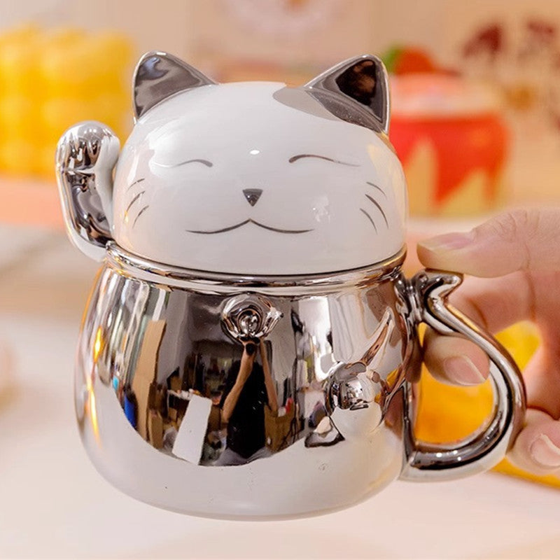 Women's Fashion Lucky Cat Coffee Cup